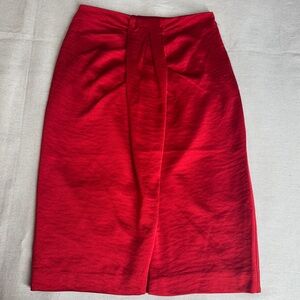 Express Vibrant Red Pencil Skirt